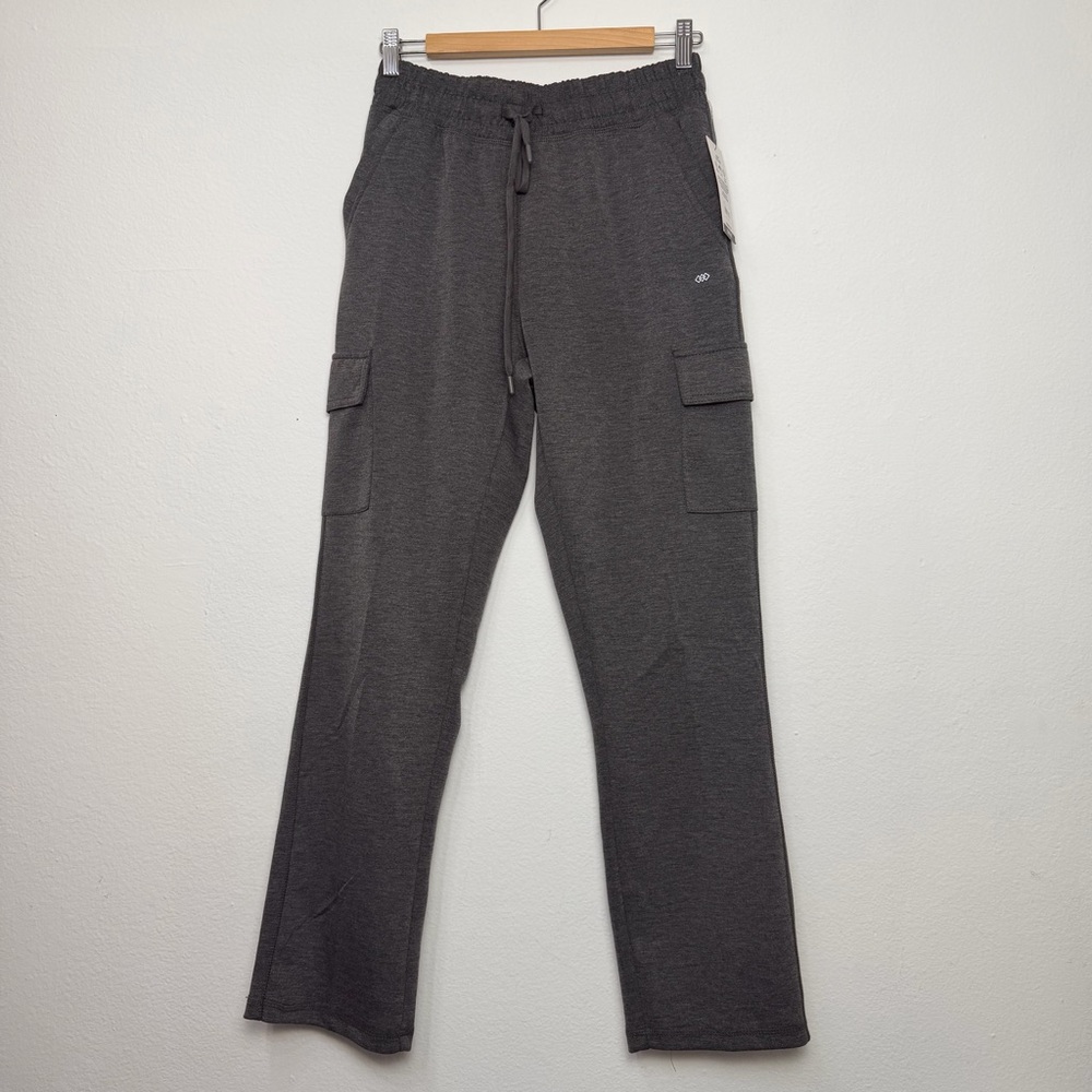 LEG3ND Mens Cargo Sweatpants Black Heather L40404E Joggers Size M NEW